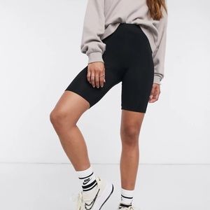ASOS Black Biker Shorts Sz US6